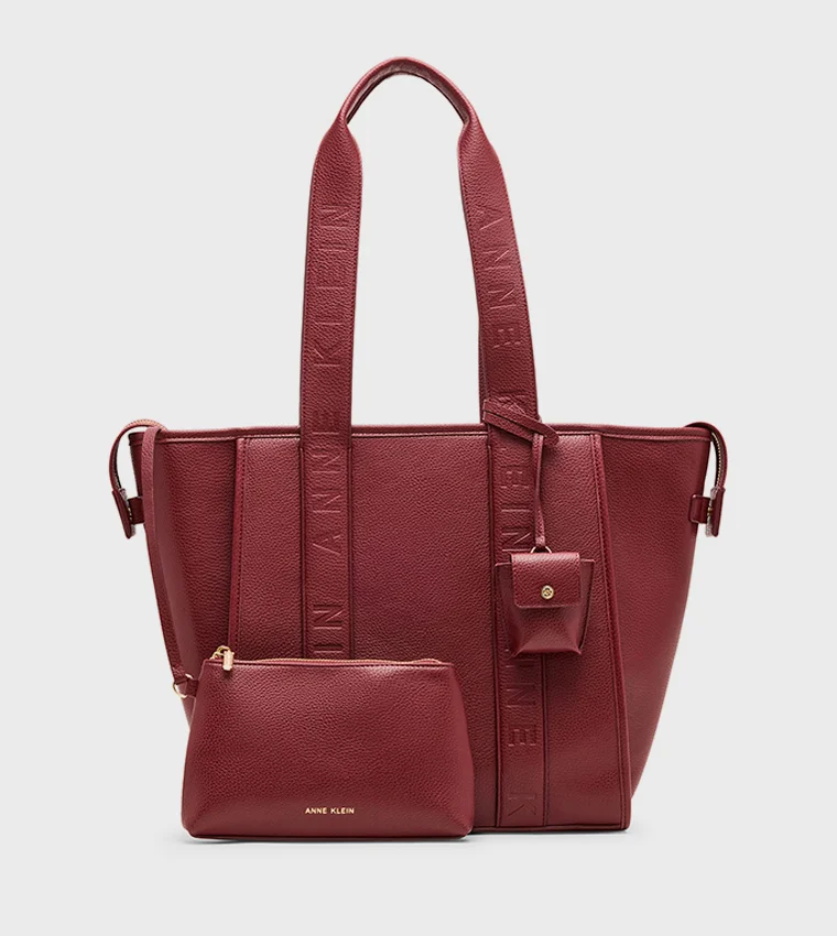 ANNE KLEIN  Anne Klein Textured Zippered Tote Bag for Women | Best Price UAE